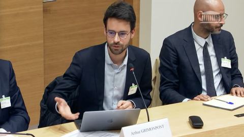 Arthur Grimonpont à l'Assemblée Nationale