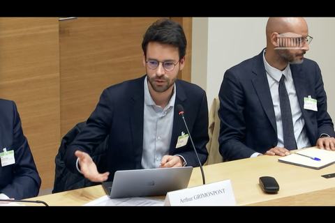 Arthur Grimonpont à l'Assemblée Nationale