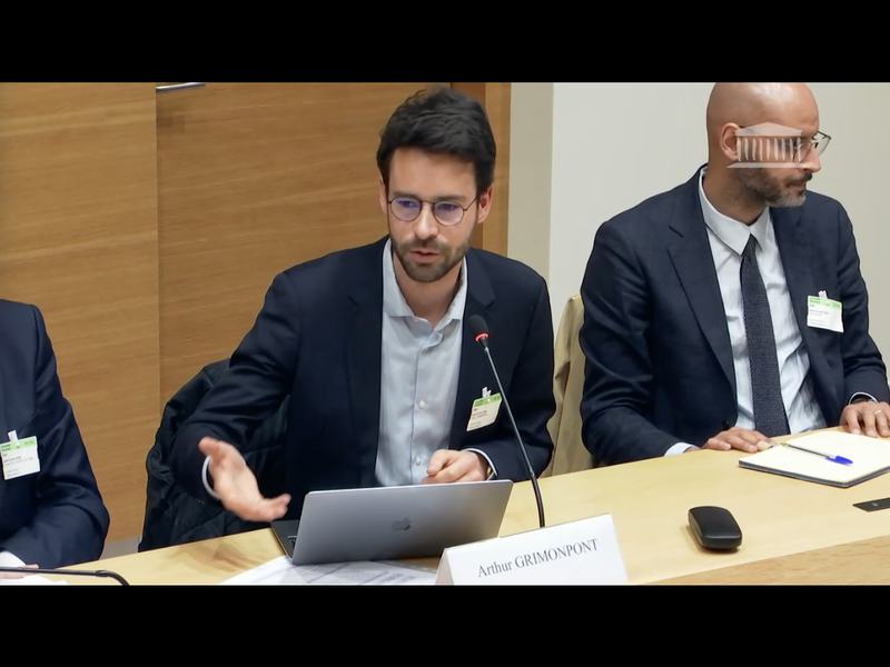 Arthur Grimonpont à l'Assemblée Nationale