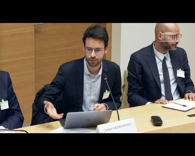 Arthur Grimonpont à l'Assemblée Nationale